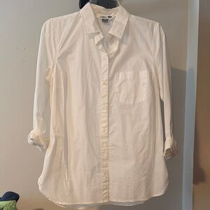 Old Navy White Button-Up Shirt